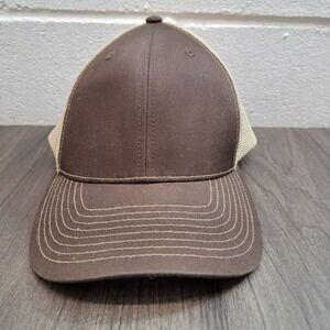 Richardson Style 112 Trucker Hat Brown Khaki Mesh Snapback
